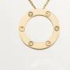 Náhrdelník Love, 3 diamanty – žluté zlato, diamanty – Cartier