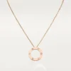 Náhrdelník Love, 3 diamanty – růžové zlato, diamanty – Cartier