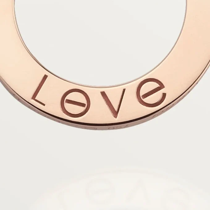 Náhrdelník Love, 3 diamanty – růžové zlato, diamanty – Cartier