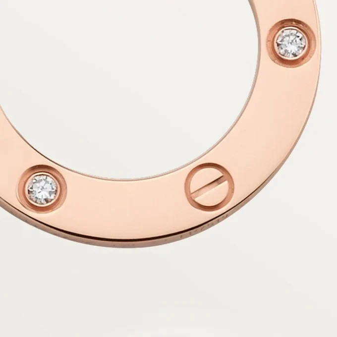 Náhrdelník Love, 3 diamanty – růžové zlato, diamanty – Cartier