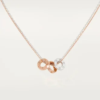 Náhrdelník Love, 6 diamantů – růžové zlato, bílé zlato, diamanty – Cartier