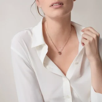 Náhrdelník Love, 6 diamantů – růžové zlato, bílé zlato, diamanty – Cartier