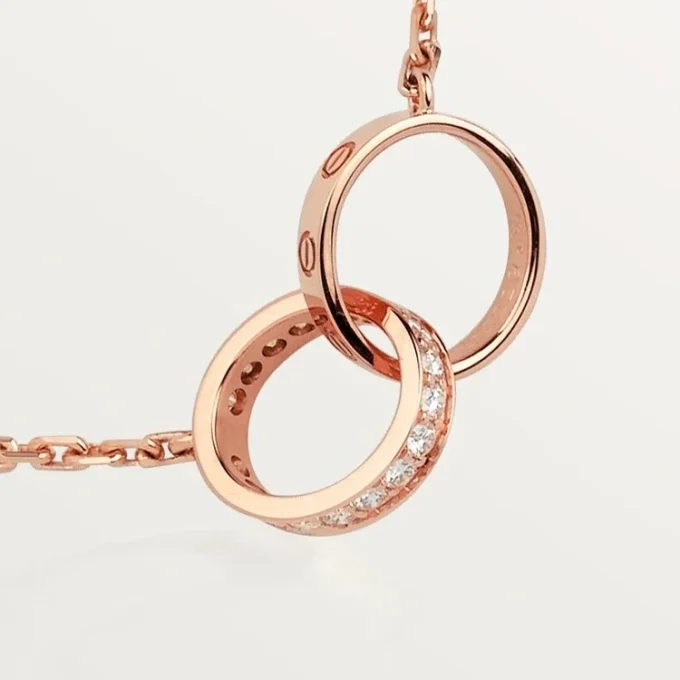 Náhrdelník Love, diamanty – růžové zlato, diamanty – Cartier