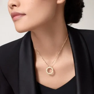 Náhrdelník Love – žluté zlato – Cartier