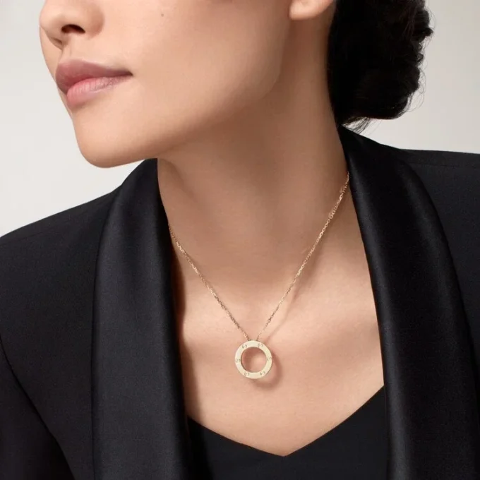 Náhrdelník Love – žluté zlato – Cartier