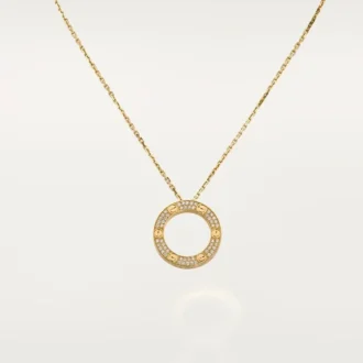 Náhrdelník Love, osázený diamanty – žluté zlato, diamanty – Cartier