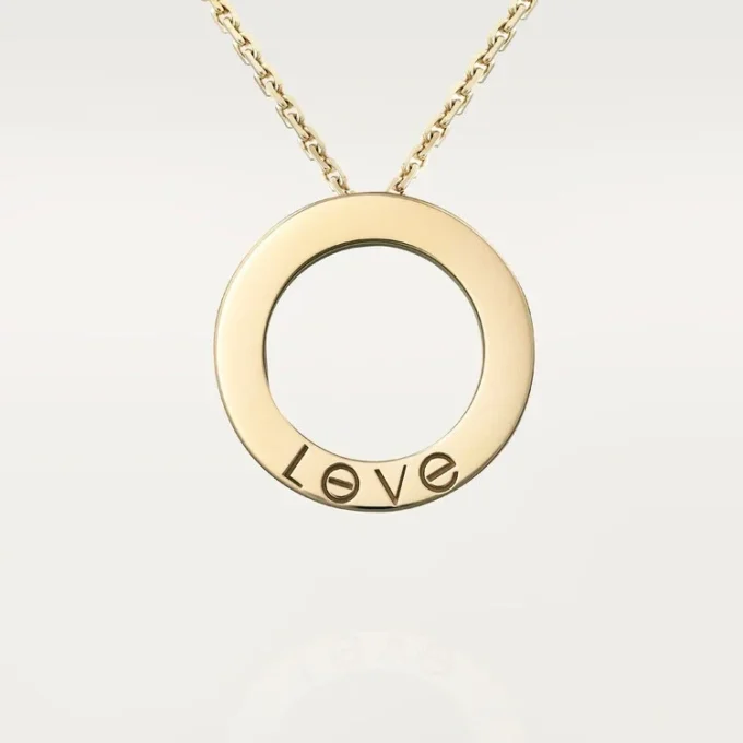 Náhrdelník Love, osázený diamanty – žluté zlato, diamanty – Cartier