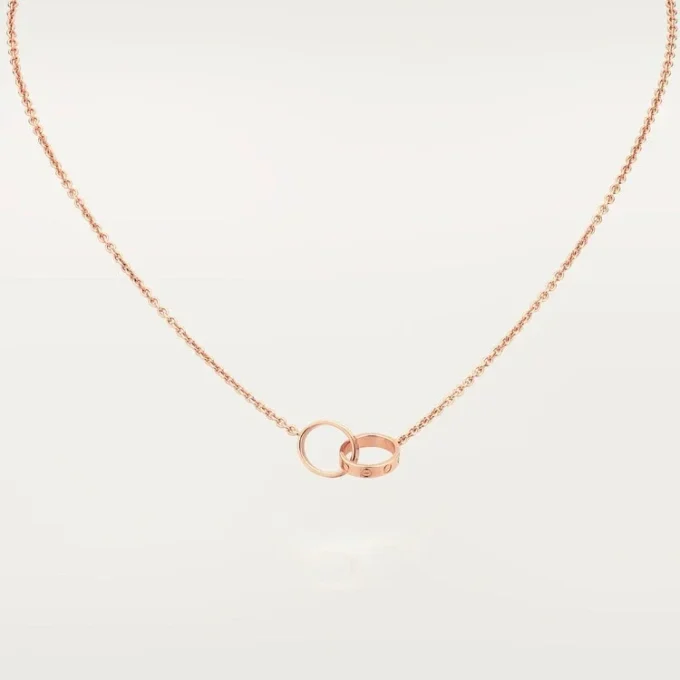 Náhrdelník Love – růžové zlato – Cartier