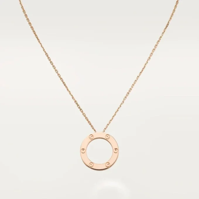 Náhrdelník Love – růžové zlato – Cartier