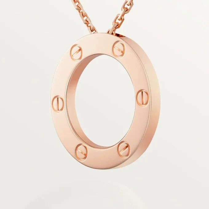 Náhrdelník Love – růžové zlato – Cartier