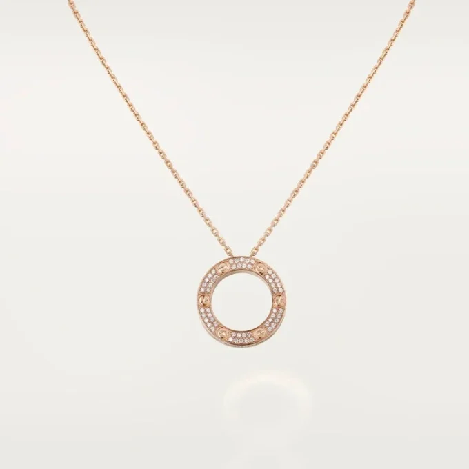 Náhrdelník Love – růžové zlato, diamanty – Cartier