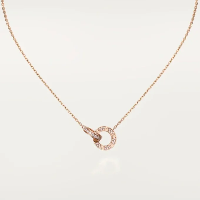 Náhrdelník Love – růžové zlato, diamanty – Cartier