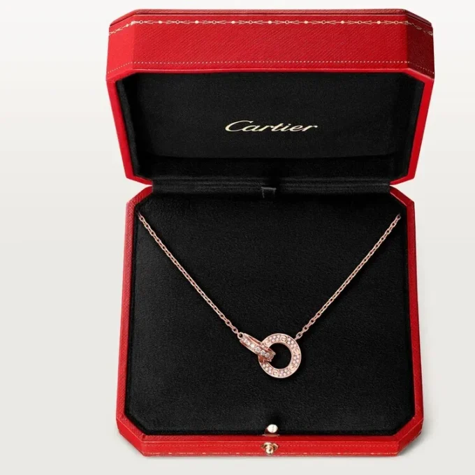 Náhrdelník Love – růžové zlato, diamanty – Cartier