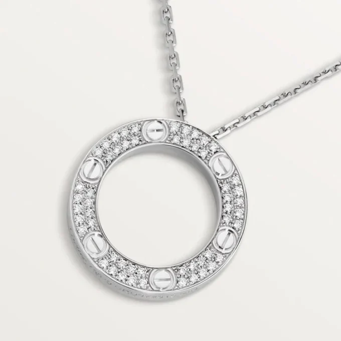 Náhrdelník Love, s diamanty – bílé zlato, diamanty – Cartier
