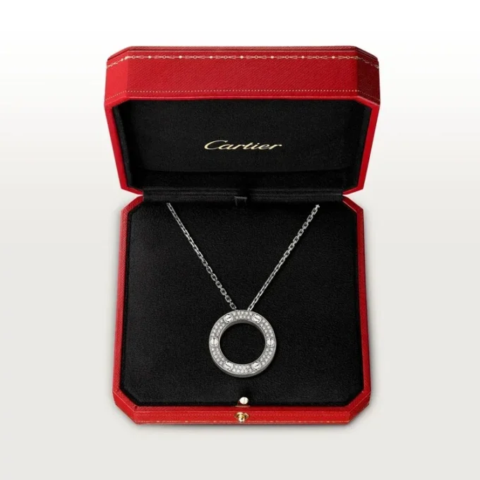 Náhrdelník Love, s diamanty – bílé zlato, diamanty – Cartier