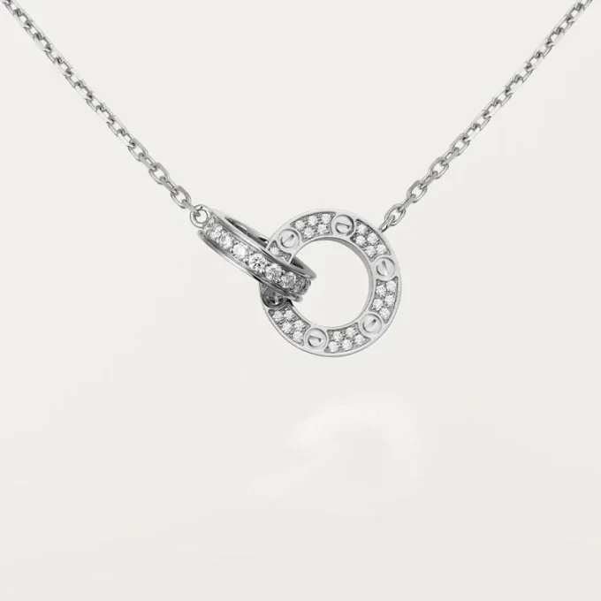 Náhrdelník Love, s diamanty – bílé zlato, diamanty – Cartier