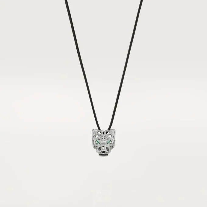Náhrdelník Panthere De Cartier – bílé zlato, smaragdy, diamanty, onyx – Cartier