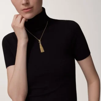Náhrdelník Panthere De Cartier – žluté zlato, černý lak, tsavoritové granáty, onyx, diamanty – Cartier