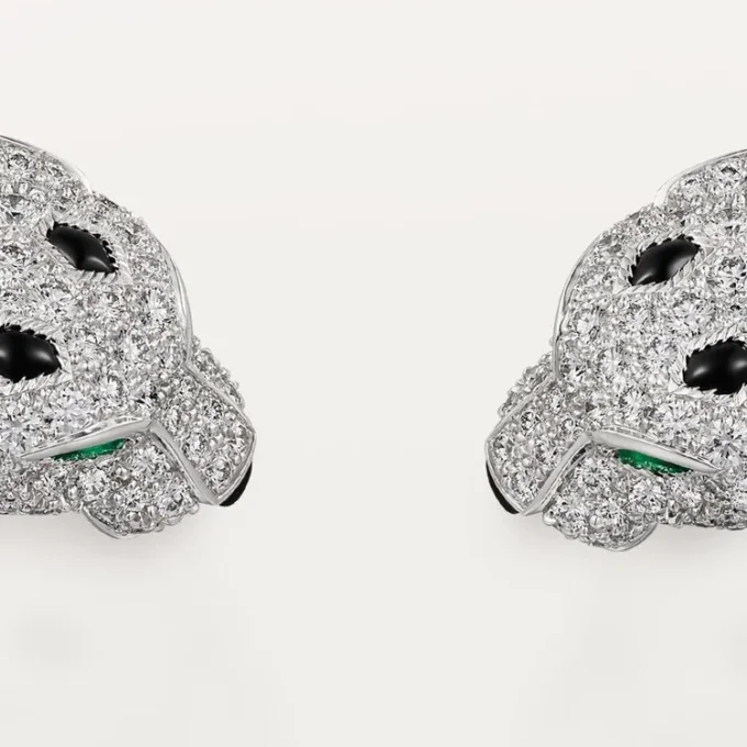 Náhrdelník Panthere De Cartier Torque, kloubový, s pavé