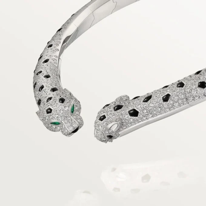 Náhrdelník Panthere De Cartier Torque, kloubový, s pavé
