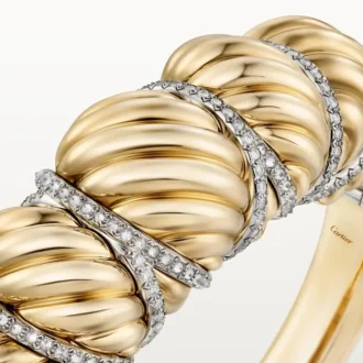 Náramek Cartier Libre Tressage, diamanty