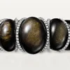 Náramek Cartier Libre Tressage, obsidián, diamanty