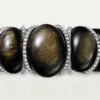 Náramek Cartier Libre Tressage, obsidián, diamanty