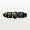 Náramek Cartier Libre Tressage, obsidián, diamanty