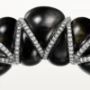 Náramek Cartier Libre Tressage, obsidián, diamanty