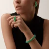 Jedna náušnice Clash De Cartier, chrysopras, extra velký model
