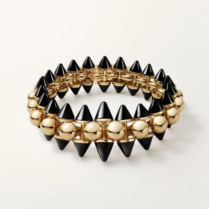 Náramek Clash De Cartier, pružný, extra velký model, onyx
