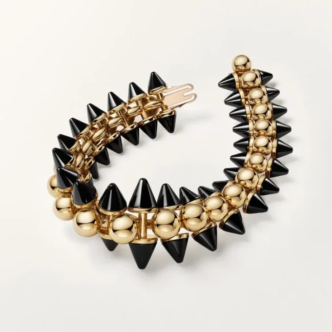 Náramek Clash De Cartier, pružný, extra velký model, onyx