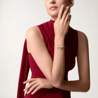 Náramek Juste Un Clou, klasický model, diamanty