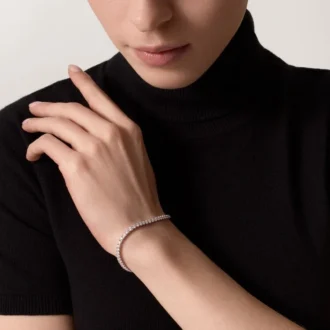 Náramek Lignes Essentielles, diamanty v briliantovém brusu