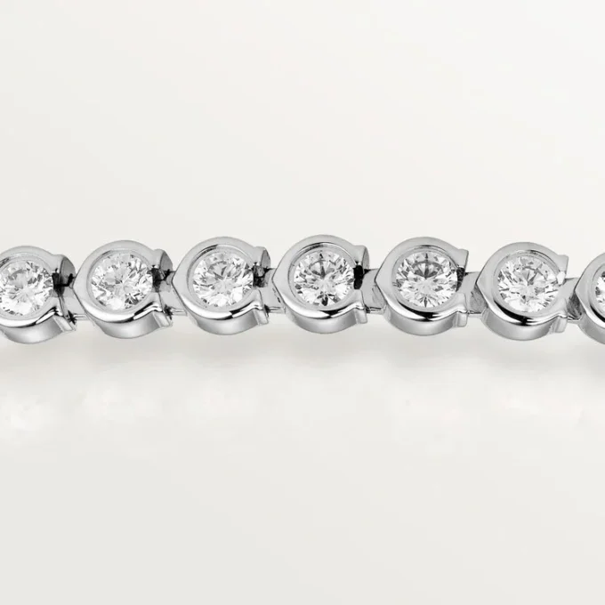 Náramek Lignes Essentielles, diamanty v briliantovém brusu