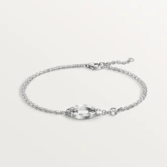Náramek Love – bílé zlato, diamanty – Cartier