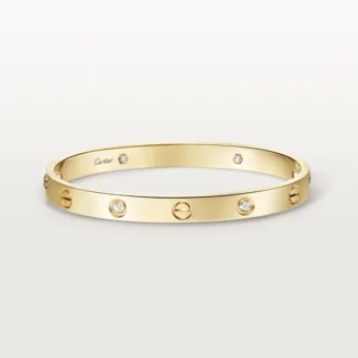 Náramek Love, klasický model, 4 diamanty