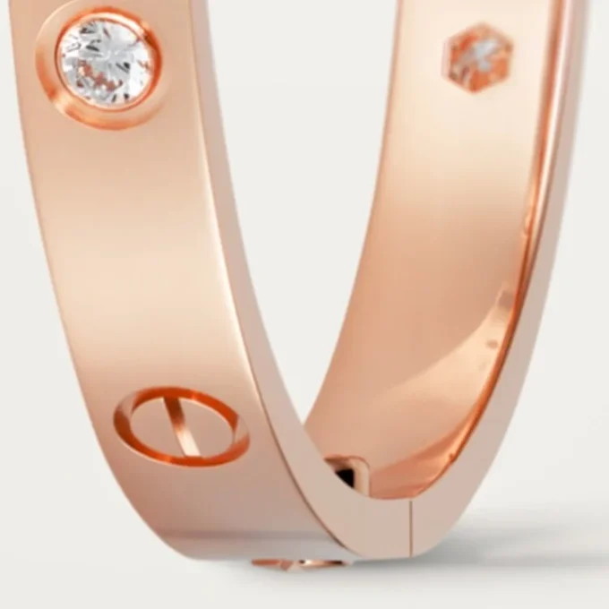 Náramek Love, klasický model, 4 diamanty