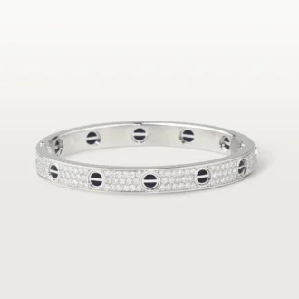 Náramek Love, klasický model, s pavé, keramický