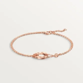 Náramek Love, na řetízku, 2 diamanty