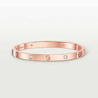 Náramek Love, střední model, 4 diamanty