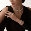 Náhrdelník Panthere De Cartier Torque, kloubový, s pavé