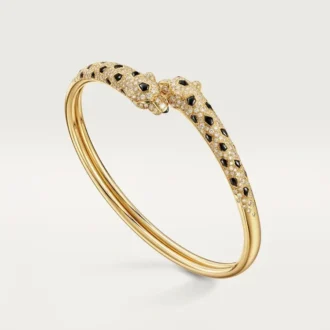 Náramek Panthere De Cartier, malý model, částečně osázený