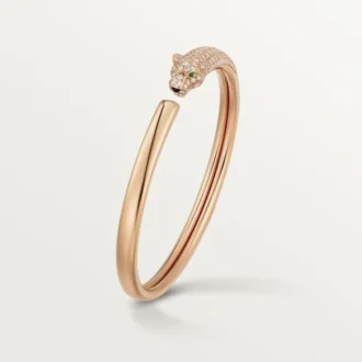 Náramek Panthere De Cartier, malý model, částečně osázený