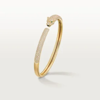 Náramek Panthere De Cartier, malý model, částečně osázený