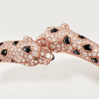 Náramek Panthere De Cartier, malý model, částečně osázený