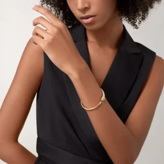 Náramek Panthere De Cartier, malý model, částečně osázený
