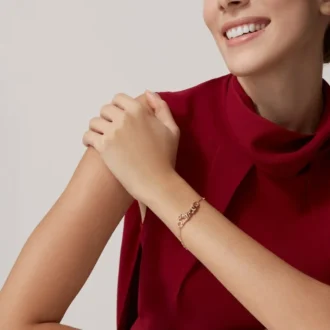 Náramek Panthere De Cartier, na řetízku, diamanty