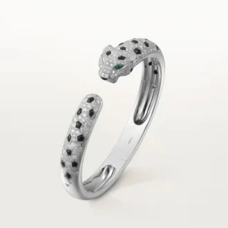 Náramek Panthere De Cartier, střední model, polopavé