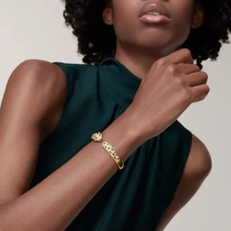 Náramek Panthere De Cartier, střední model, polopavé